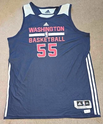 Washington Wizards 2015 adidas Team Issued Game Worn Reversible Jersey 3XL +2 - Image 1 of 4