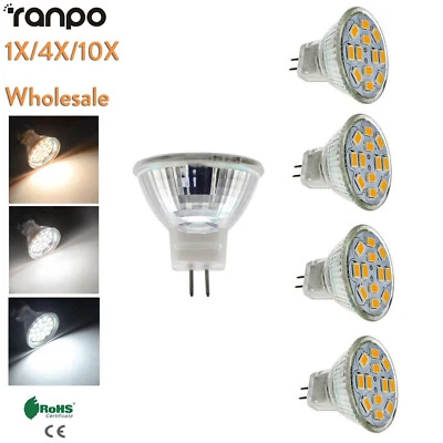 Mr11 Led Spot Light Bulb 3W 4W Dc 12V Cool Warm White Smd2835 Gu4 Not Dimmable - Image 1 of 4