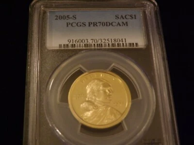 2005-S   $1              Sacagawea                       PGS PR 70 DCAM - Image 1 of 2