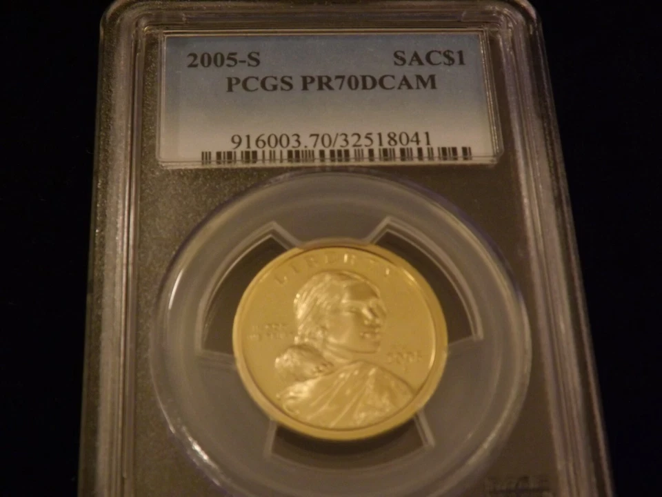 2005-S   $1              Sacagawea                       PGS PR 70 DCAM - Image 1 of 2