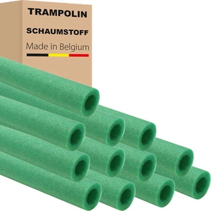 12x Cama elástica Espuma 100 cm *VERDE Tubos de espuma Almohadilla de espuma - Imagen 1 de 3