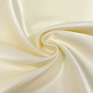 Charmeuse Satin Fabric Stretch | 58" Wide | Silky, Bridal | By Yard Ivory - Picture 1 of 2