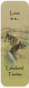 LAKELAND TERRIER DOG BEAUTIFUL DOG BOOKMARK SAME IMAGE BOTH SIDES GREAT GIFT - Picture 1 of 1