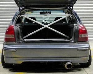 BARRA TRANSVERSAL PARA HONDA CIVIC HATCH EK9 1992-2000 ULTRA CARRERAS PILAR C X 4 PUNTOS - Imagen 1 de 8
