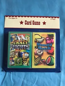 New 2 Pack Ankyo Development Brand Memory Match and Crazy Eights Card Games - Picture 1 of 5