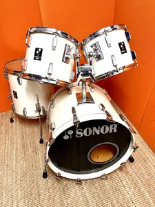 Vintage 1986 Sonor Lite Shellset 22,12,13,16 Creme White - Bild 1 von 23