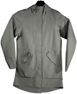 NWOT REI Co-op Womens Size S Gray/Green Hooded Full Zip Multi Pocket Rain Jacket - Picture 1 of 9
