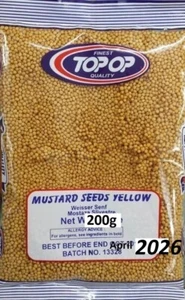 YELLOW MUSTARD SEEDS WHOLE 200g - Picture 1 of 2