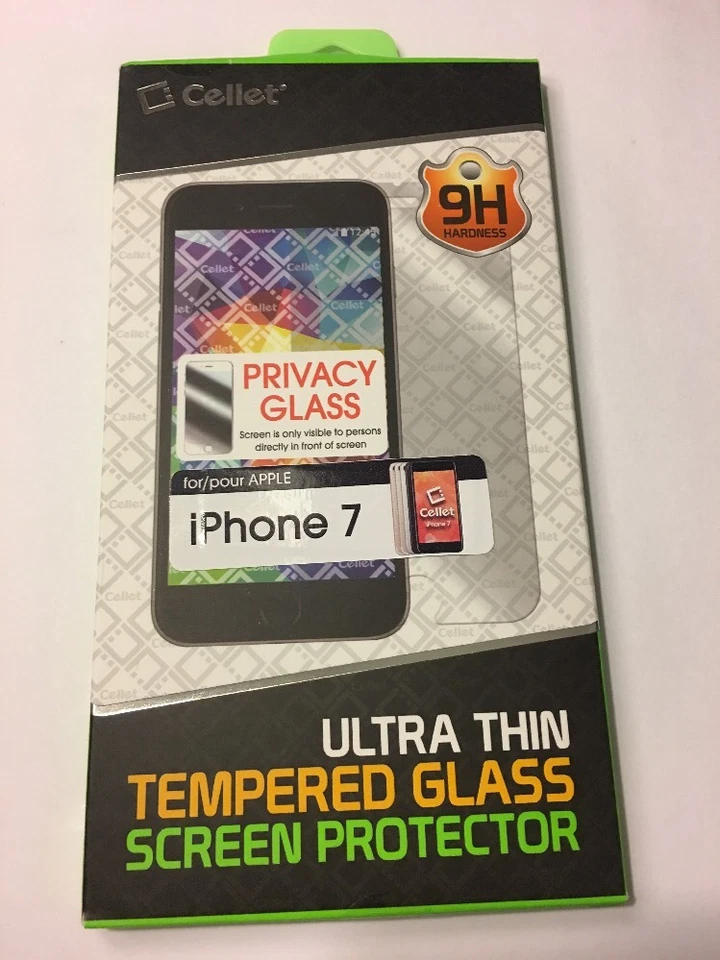 CELLET Premium Tempered Glass Screen Protector, Apple iPhone 8/7/6S or 6 PRIVACY - Image 1 of 4