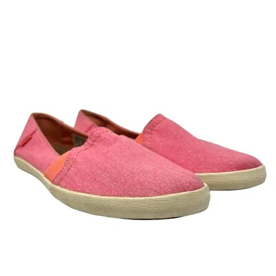 Reef Sun Womens 9.5 Drift Pink Canvas Slip On Casual Loafer Shoes Round Toe - Image 1 of 4