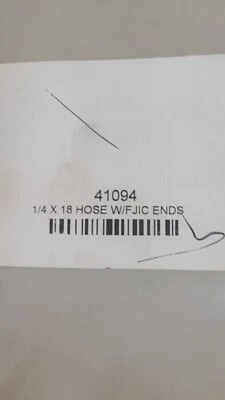 OEM Western 41094 Lift Cylinder Hose w/FJIC 9/16 Ends - Image 1 of 2