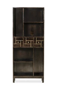 SOLID MANGO WOOD INSET BOOKCASE NEW INDIAN FURNITURE - Picture 1 of 3