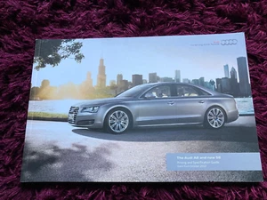 Audi A8 and S8 Brochure 2013, UK issue, dated Oct 2012 inc A8L W12 & Hybrid - Picture 1 of 3