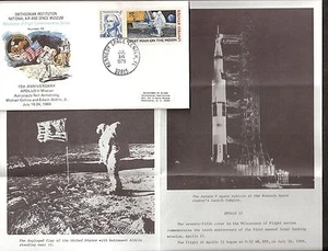 Smithsonian Milestones Apolo II Misión, #75 y Carta, W2T - Imagen 1 de 2