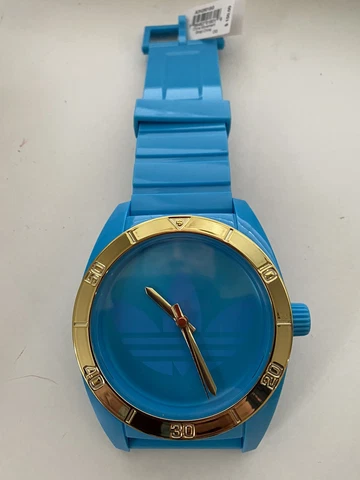 New original Adidas Santiago Grande Watch/ Wall Clock Blue Cover
