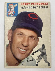 1954 Topps #125 Harry Perkowski Cincinnati Reds Card - Picture 1 of 2