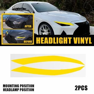 Fits 2021-2025 Lexus IS Headlight Yellow DRL Decal Tint Overlay Vinyl IS350 300 - Bild 1 von 13