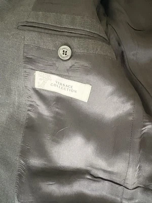 Versace Men’s Dark Grey 2 Piece Suit  - Image 1 of 4