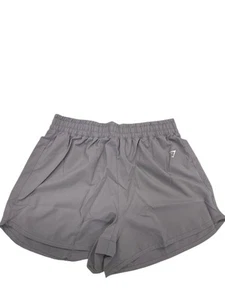 Gymshark Womens Contour Shorts Regular Fit Brushed Grey Size Medium New With Tag - Picture 1 of 7