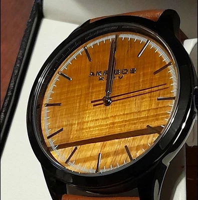 Akribos XXIV Genuine Tigers Eye Dial Quartz Watch 41mm - Image 1 of 4