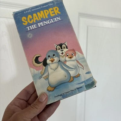 1992 Scamper the Penguin, Fully Animated Feature Film, VHS Enoki Films USA VTG - Image 1 of 4