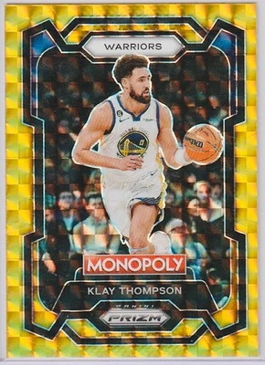 Klay Thompson 2023-24 Panini Prizm Monopoly GOLD PRIZM #/49! GS Warriors! - Image 1 of 2