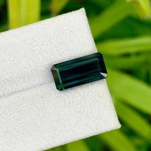Gema corte octágono turmalina azul índico natural de 5,50 quilates de Mozambique - Imagen 1 de 3