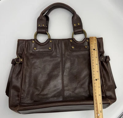 Bolso de Mano Kenneth Cole Reaction Vintage Marrón Boho Foto 1 de 4