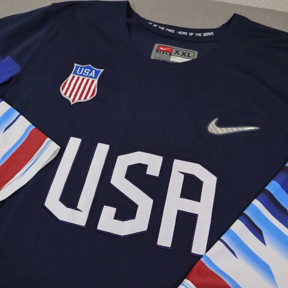 Хоккейная футболка Nike Team USA 2018 Pyeongchang Olympic цвет королевский синий мужская XXL - Изображение 1 из 4