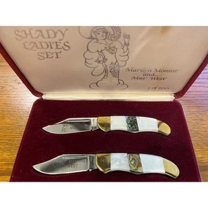 Taylor Cutlery "Shady Ladies -- Marilyn Monroe & Mae West" Ltd Ed Matched Set - Picture 1 of 10