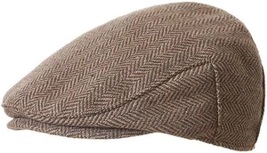 Gorra boina boina de noticiero vintage para niños-gabbie-sombrero-pageboy-gorras tweed sombrero plano para conductor para - Imagen 1 de 12