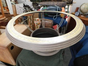 Cram's Metal 16" Globe Base Only Vintage 1960s Mileage Airliner Cruising Speeds - Bild 1 von 14