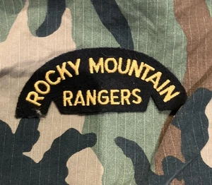 Vintage Canadian Rocky Mountain Ranger Rgt Patch - Bild 1 von 2