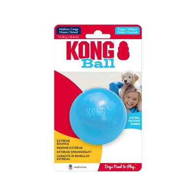 KONG Pelota para Cachorros Juguete de Goma Duradero para Perros Activos Encías de Dentición 80 caracteres Foto 1 de 4