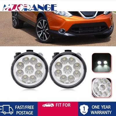 9LED Front Bumper Fog Driving Light Lamp For Nissan X-TRAIL XTRAIL T31 2007-2014 - image 1 of 4