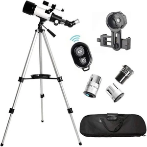 Portable 70mm Astronomical Refracter Telescope with Tripod And Finder Scope - Picture 1 of 1