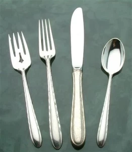 Silberflöten von Towle Sterlingsilber 4-teiliges Gedeck, moderne Klinge - Bild 1 von 1
