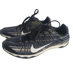 Nike Zoom Rival Zapato de Pista Talla 5.5 Hombres Negro Blanco Correr Pista Campo Picos de Metal - Imagen 1 de 9