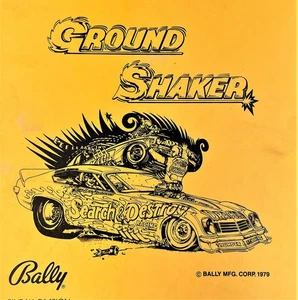 Bally Nitro Ground Shaker Pinball Machine Game Manual Schematics ORIGINAL - Picture 1 of 3