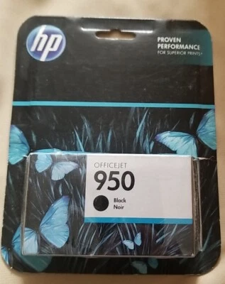 HP 950 Black Ink Cartridge CN049AN OEM NEW Sealed EXP  2017  8600  - Image 1 of 3