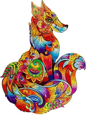 WOODVIO - Puzzle in legno per adulti e bambini - Volpe, 165 pezzi (42 x 38 cm) - Immagine 1 di 4