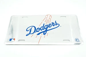 Los Angeles LA Dodgers Anodized Silver Aluminum Metal Car License Plate Sign Tag - Picture 1 of 1