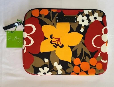Vera Bradley Bittersweet Neoprene Tablet eReader Sleeve 10x8 Padded Zipper N08 - Image 1 of 4