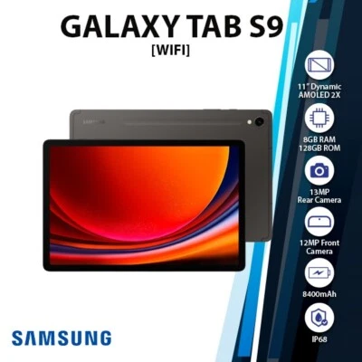 Samsung Galaxy Tab S9 Android PC Tablet (Wi-Fi Ver., Graphite, 8GB+128GB) - Image 1 of 4