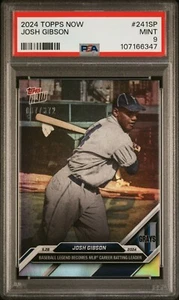 2024 Topps Now Foil #241SP Josh Gibson #/372 PSA 9 Mint Short Print - Picture 1 of 2
