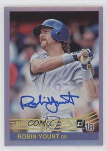 2018 Panini Donruss Retro 1984 Signatures Robin Yount #84S-RY Auto HOF