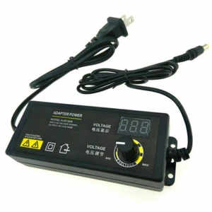 Adjustable Voltage Power Supply 3-24V w/ LCD Display AC / DC Switch Adapter USnh - Picture 1 of 13