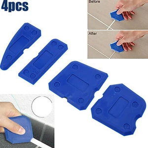 4x Joint Smoother Tool Sealant Profiling Set DIY Silicone Caulking Tools Kit - Picture 1 of 9