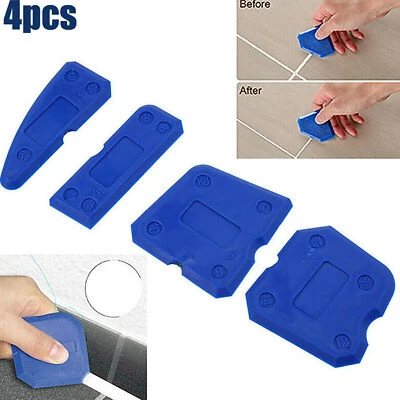 4x Joint Smoother Tool Sealant Profiling Set DIY Silicone Caulking Tools Kit - Image 1 of 4