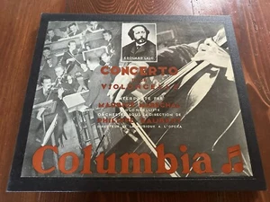 MAURICE MARECHAL LALO Cello concerto 3x 78RPM 78 RPM SET COLUMBIA LFX282-4 FRANC - Picture 1 of 5